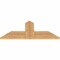 Ekena Millwork Portland Timber Gable Bracket, Western Red Cedar, 36"W x 15"H x 1 1/2"D x 5 1/2"F, 10/12 Pitch GBW036X15X0206POR00SWR - alternate 2